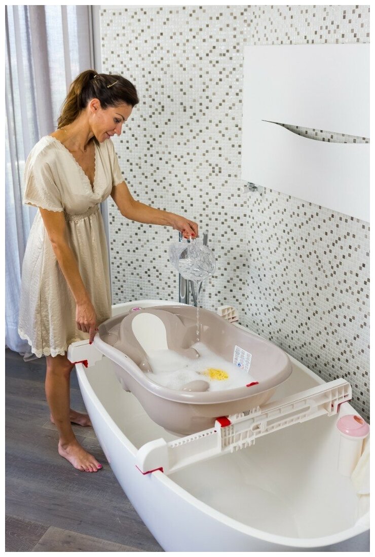 Сидение для ванны OK Baby Flipper Evolution c термодатчиком, салатовый (37994440) - фото №5