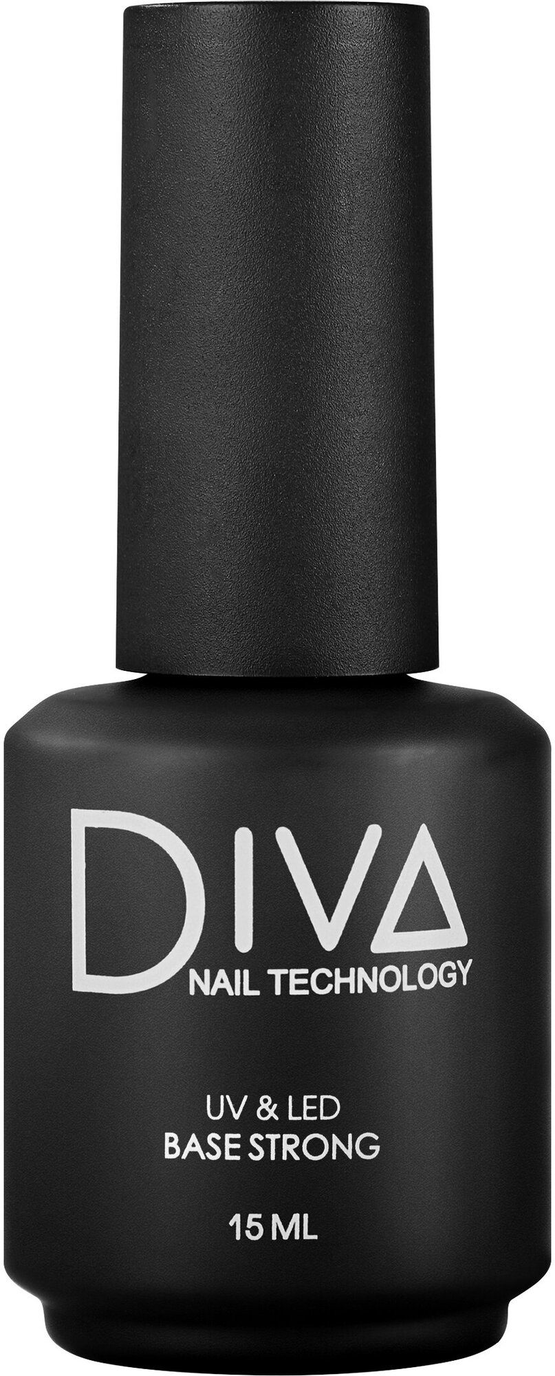 База для гель лака Diva Nail Technology стронг для укрепления ногтей, прозрачная, 15 мл