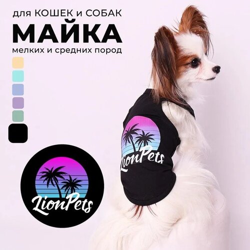 Майка для собак и кошек с принтом одежда для собак мелких пород 468₽