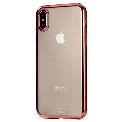 фото Чехол-накладка eva ip8a010-x для apple iphone x/xs прозрачный/розовый