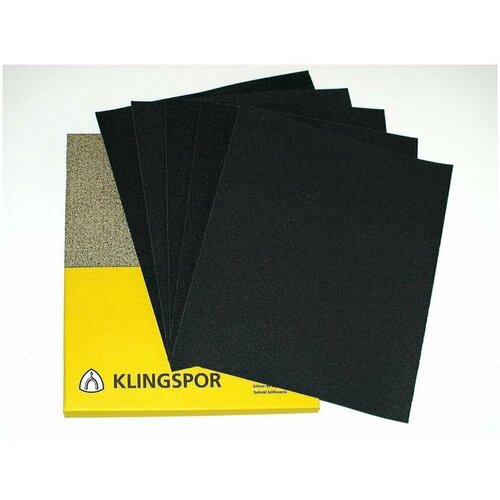 Шлифовальный лист Klingspor P1000 PS 8 A на бумажной основе, водостойкий 28x23 см, 10 шт