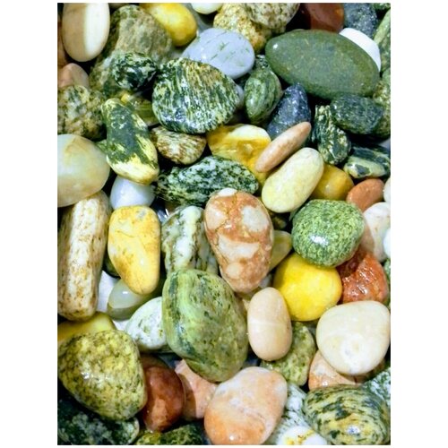 Галька черноморская, природный камень 1кг именное панно сердца с пожеланиями природный камень