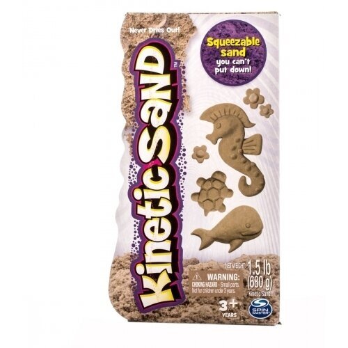 Песок для лепки Kinetic Sand 680 грамм, коричневый