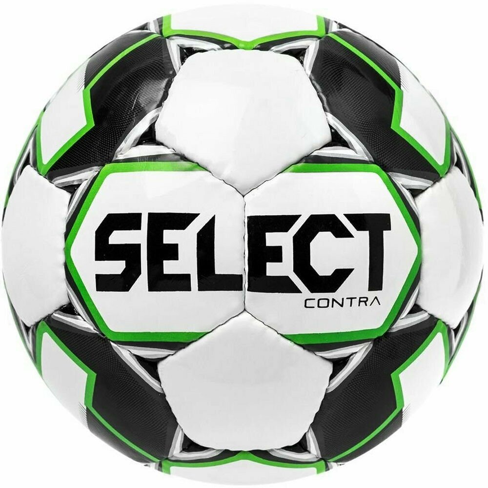 Мяч футбольный "SELECT Contra", р.3, арт.812310-104, 32 панели, бело-черн-зеленый