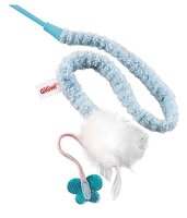 Дразнилка для кошек GiGwi Cat Toys на стеке с пером (75112) голубой/белый