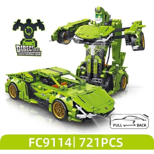 Конструктор Technic Техник Робот Трансформер 2в1 гонка 721д