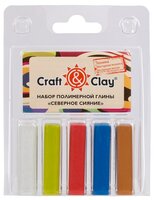 Полимерная глина Craft & Clay Северное сияние,5 цветов по 20 г