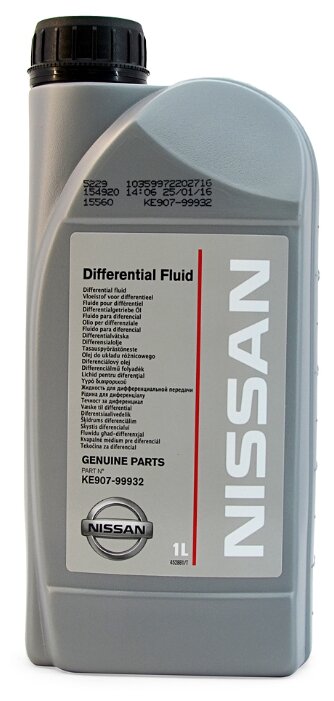 Трансмиссионное масло Nissan Differential Fluid 80w90 GL-5