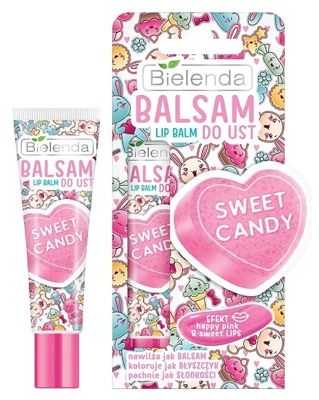 Bielenda Бальзам для губ Sweet candy, розовый