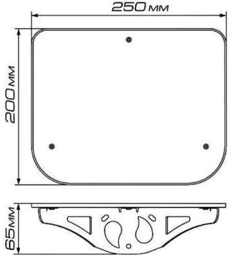 Полка Trone DVD-1 (до 8кг) Black