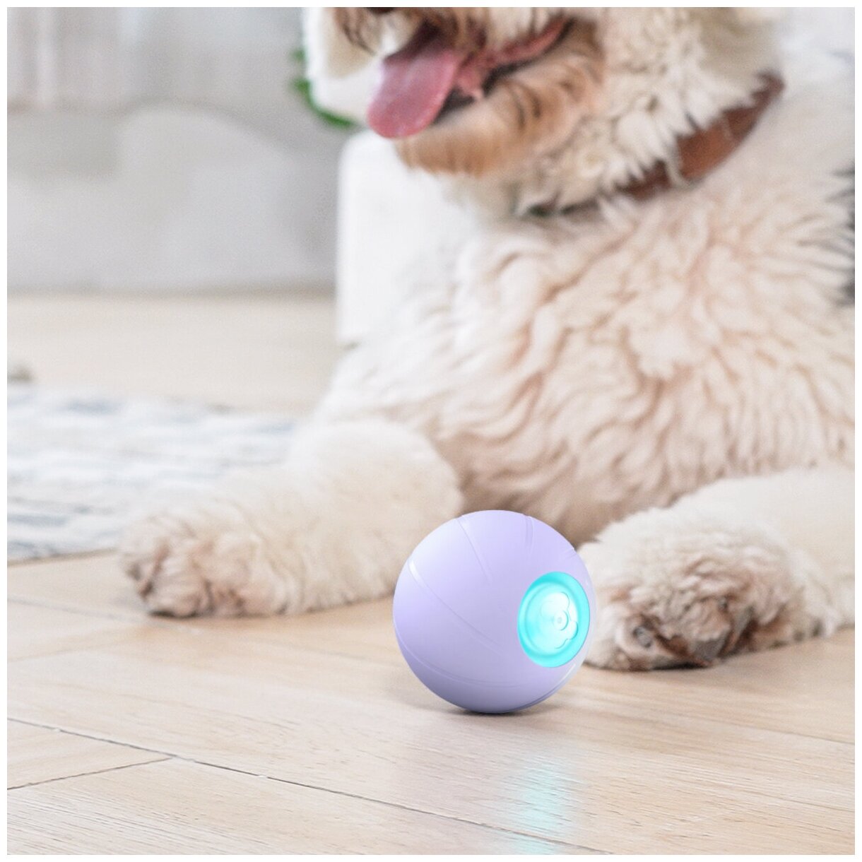 Cheerble Wicked Ball PE интерактивная умная игрушка резиновый мяч для собак из натурального каучука для средних, крупных пород более 15кг, USB зарядка - фотография № 12