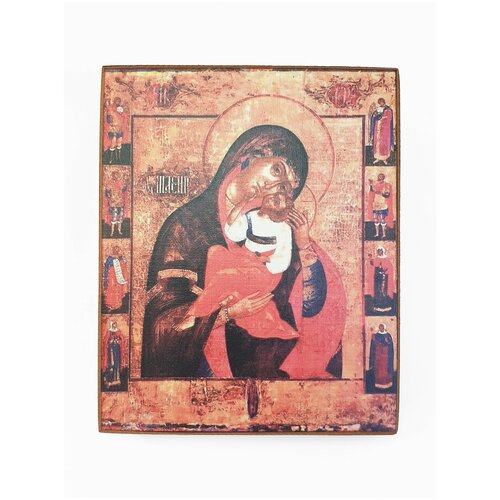 Икона Богородица Яхромская, размер иконы - 15x18 икона богородица троеручица размер иконы 15x18