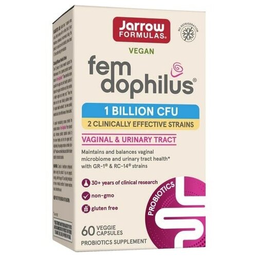Jarrow Formulas Fem Dophilus 60 vcaps/ "Фем-Дофилус", 60 вег. капс.