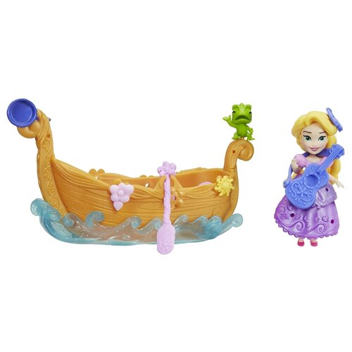 фото Набор hasbro disney princess маленькое королевство рапунцель и лодка, 8 см, e0247