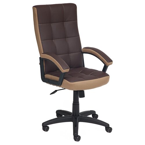 фото Компьютерное кресло tetchair тренди для руководителя, обивка: искусственная кожа, цвет: коричневый/бронза