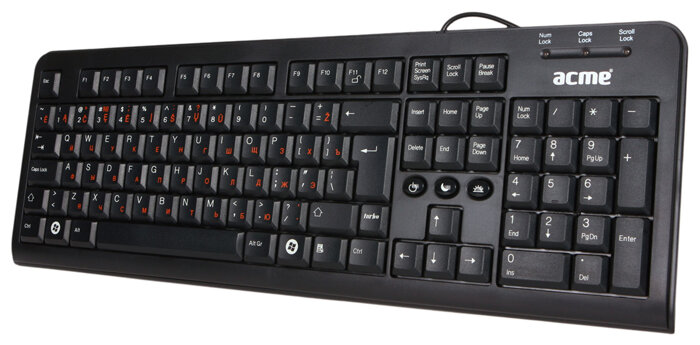 Клавиатура ACME Standard Keyboard KS03 Black USB: отзывы покупателей на Янд...