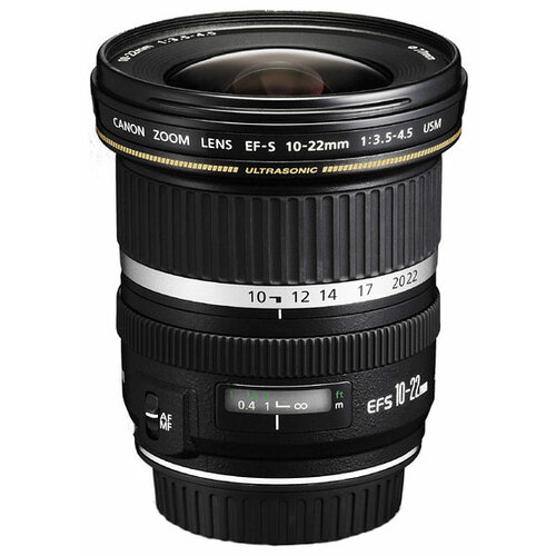 Объектив Canon EF-S 10-22mm f/3.5-4.5 USM, черный proscope ef s to ef eos mount adapter ring 62mm for canon 10 22mm f 3 5 4 5 af usm lens