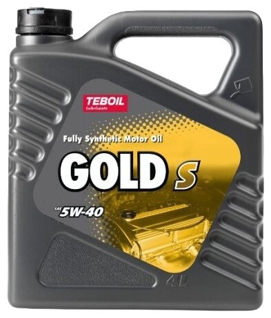 TEBOIL 031654 Масло моторное синтетическое GOLD S 5W40 ACEA A3/B4 API SN/CF 4л 1шт