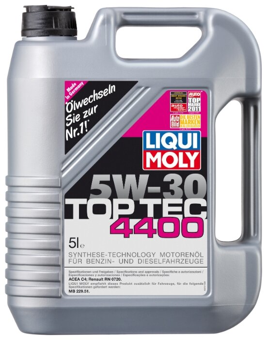 Моторное масло LIQUI MOLY Top Tec 4400 5W-30 5 л