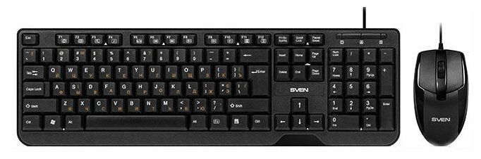 Клавиатура и мышь SVEN Standard 300 Combo Black USB