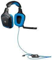 Компьютерная гарнитура Logitech G G430 Surround Sound Gaming Headset black/blue