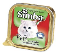 Корм для кошек Simba Паштет для кошек Говядина (0.1 кг) 3 шт.