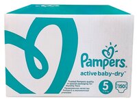 Pampers подгузники Active Baby-Dry 5 (11-18 кг) 150 шт.