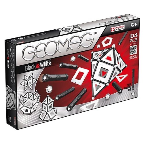 Конструктор магнитный GEOMAG Black/White 104 детали Geomag