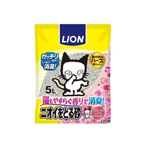 фото Наполнитель Lion Pet Kirei с ароматом цветочного мыла (5 л)