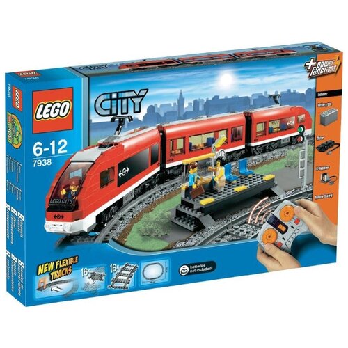 конструктор lego sity пассажирский поезд Конструктор LEGO City 7938 Пассажирский поезд, 669 дет.