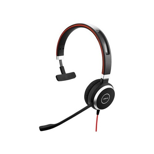 Проводные наушники Jabra EVOLVE 40 UC Mono, черный компьютерная гарнитура jabra evolve 20 ms mono черный