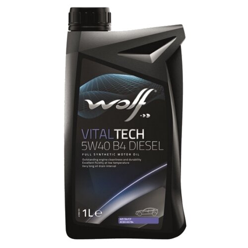 WOLF Масло моторное синтетическое Vitaltech B4 Diesel 5W-40, 1л