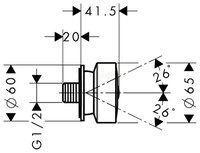 Боковой душ AXOR Carlton 28464090