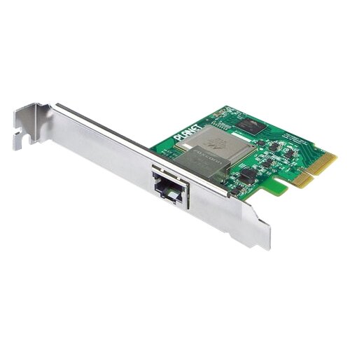 10GBase-T PCI Express Server Adapter, Multi-speed: 10G/5G/2.5G/1G/100M (RJ45 Copper, 100m, Low-profile)