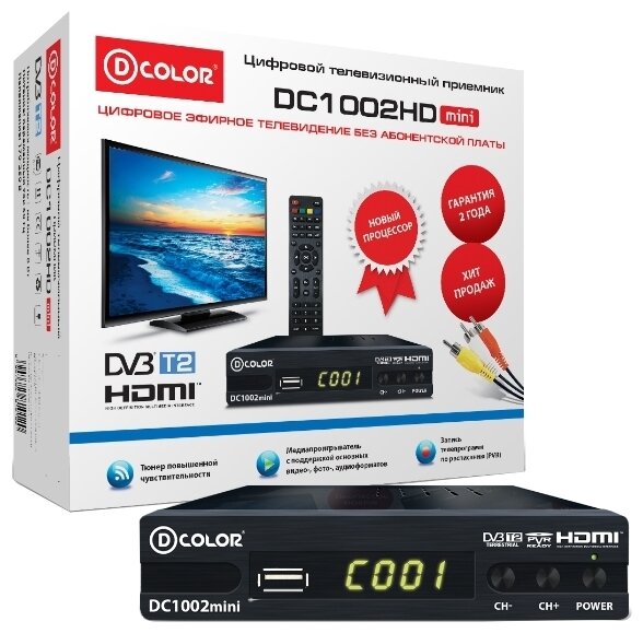 TV-тюнер D-COLOR DC1002HDmini