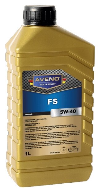 Моторное масло AVENO FS SAE 5W-40 (1л) (0002-000030-001)