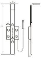 Душевая панель AM.PM Tender 2 W45P-2-163S