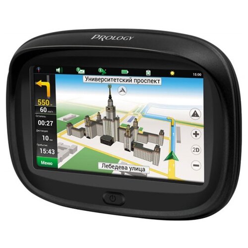 фото Навигатор автомобильный gps prology imap moto 4.3" 480x272 4gb microsd bluetooth черный navitel