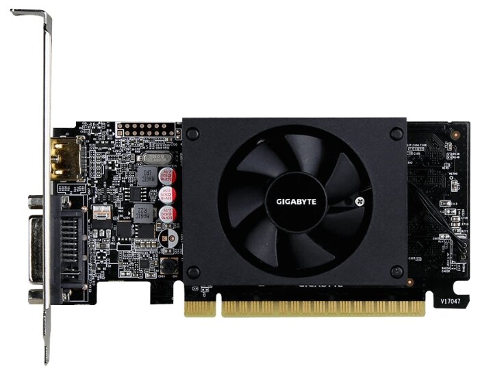 Купить Видеокарта GIGABYTE GeForce GT 710 2GB (GV-N710D5-2GL) Retail по низкой цене с доставкой из Яндекс.Маркета