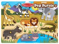 Рамка-вкладыш Melissa & Doug Сафари (9054) , элементов: 7 шт.