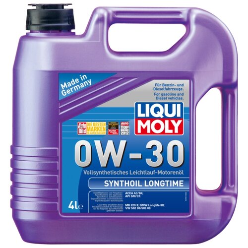 фото Моторное масло LIQUI MOLY Synthoil Longtime 0W-30 4 л