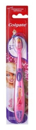 Зубная щетка Colgate Smiles Barbie 5+, розовый/фиолетовый