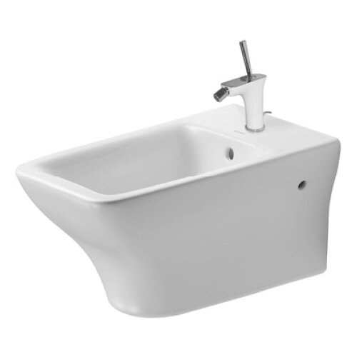 Биде подвесное DURAVIT PuraVida 224715 с горизонтальным выпуском белый
