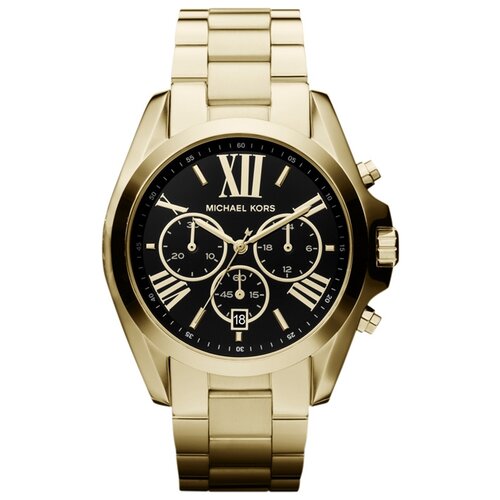 Наручные часы MICHAEL KORS Bradshaw MK5739, черный, желтый наручные часы michael kors bradshaw белый золотой