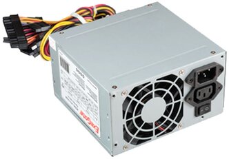 Блок питания 500W ExeGate Cp500, Atx, PC, 8cm fan, 24p+4p, 3*SATA, 2*IDE, FDD + кабель 220V в компле .