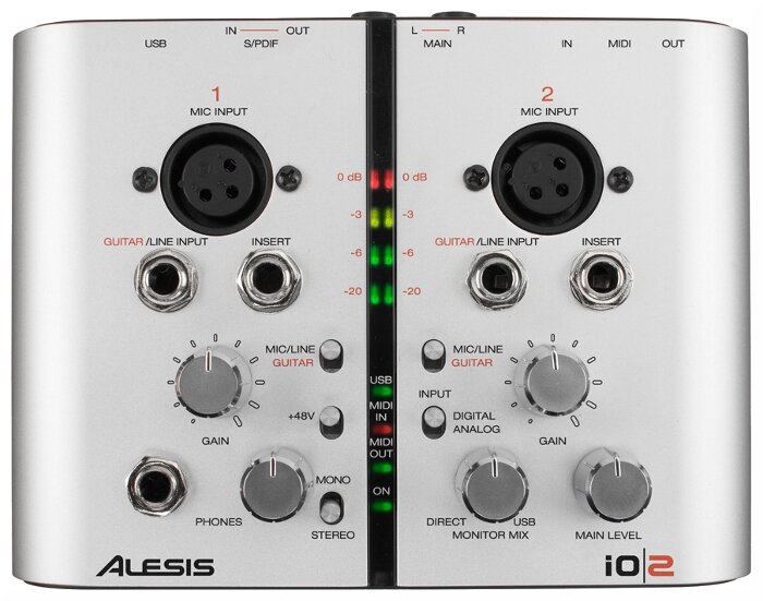 Внешняя звуковая карта Alesis iO|2