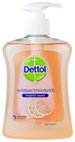 Мыло жидкое Dettol Антибактериальное c ароматом грейпфрута 250 мл с дозатором бутылка