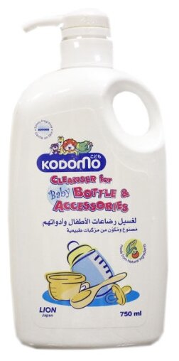 KODOMO Средство для мытья детских бутылочек и сосок с дозатором, 0.75 л