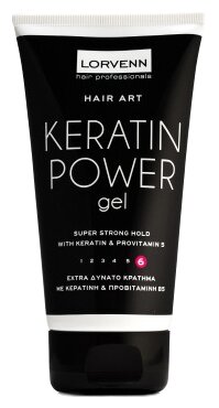 LORVENN гель для укладки Keratin Power Gel, экстрасильная фиксация, 150 мл