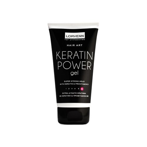 LORVENN гель для укладки Keratin Power Gel, экстрасильная фиксация, 150 мл тафт power гель для укладки экспресс укладка экстрасильная фиксация 150 мл